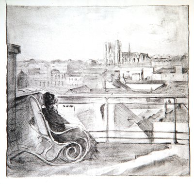 Julie at Sainte-Gudule, 1911 by Albert de Belleroche